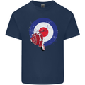 MOD Scooter Motorcycle Motorbike Mens Cotton T-Shirt Tee Top Navy Blue