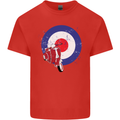 MOD Scooter Motorcycle Motorbike Mens Cotton T-Shirt Tee Top Red