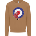 MOD Scooter Motorcycle Motorbike Mens Sweatshirt Jumper Caramel Latte