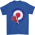 MOD Scooter Motorcycle Motorbike Mens T-Shirt Cotton Gildan Royal Blue