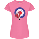 MOD Scooter Motorcycle Motorbike Womens Petite Cut T-Shirt Azalea