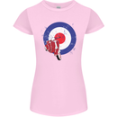 MOD Scooter Motorcycle Motorbike Womens Petite Cut T-Shirt Light Pink
