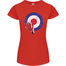 MOD Scooter Motorcycle Motorbike Womens Petite Cut T-Shirt Red