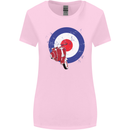 MOD Scooter Motorcycle Motorbike Womens Wider Cut T-Shirt Light Pink