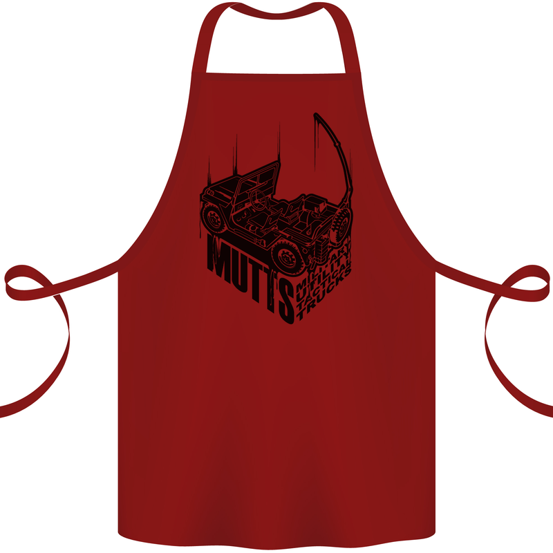 MUTTS Military Utility Tactical Trucks 4x4 Cotton Apron 100% Organic Maroon