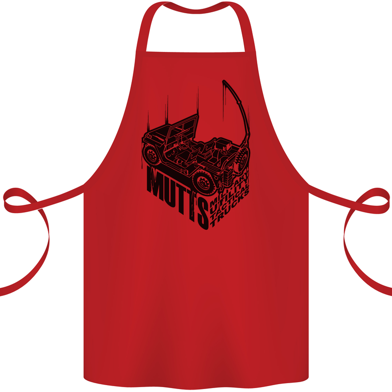 MUTTS Military Utility Tactical Trucks 4x4 Cotton Apron 100% Organic Red