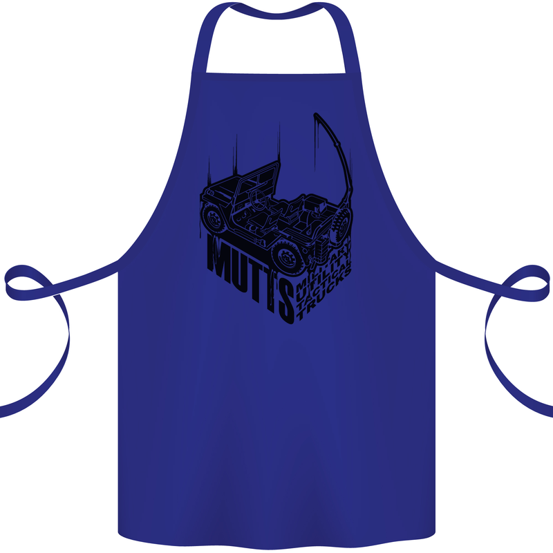 MUTTS Military Utility Tactical Trucks 4x4 Cotton Apron 100% Organic Royal Blue