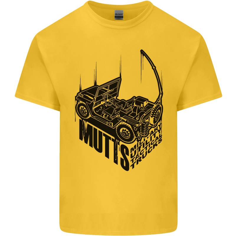 MUTTS Military Utility Tactical Trucks 4x4 Kids T-Shirt Childrens Yellow