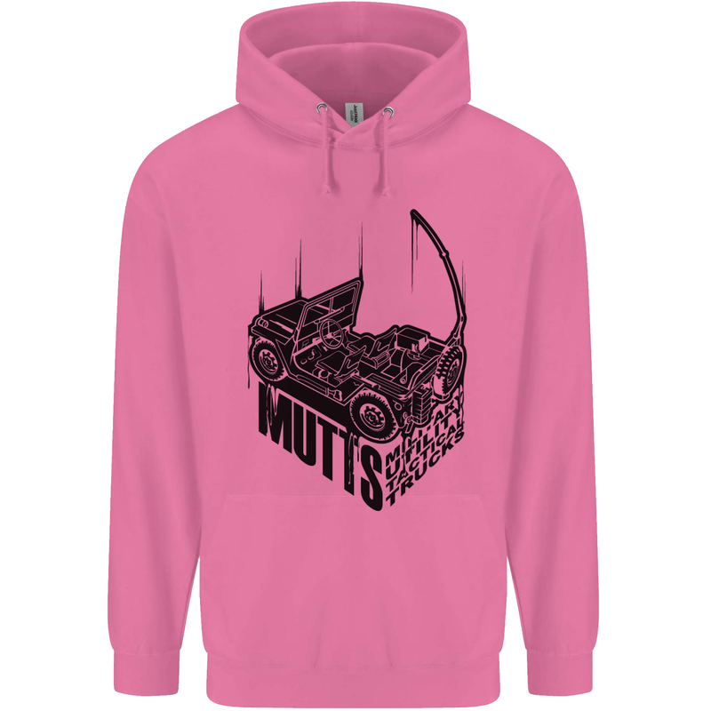 MUTTS Military Utility Tactical Trucks 4x4 Mens 80% Cotton Hoodie Azelea