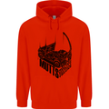 MUTTS Military Utility Tactical Trucks 4x4 Mens 80% Cotton Hoodie Bright Red