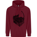 MUTTS Military Utility Tactical Trucks 4x4 Mens 80% Cotton Hoodie Maroon