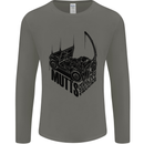 MUTTS Military Utility Tactical Trucks 4x4 Mens Long Sleeve T-Shirt Charcoal