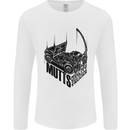 MUTTS Military Utility Tactical Trucks 4x4 Mens Long Sleeve T-Shirt White