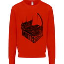 MUTTS Military Utility Tactical Trucks 4x4 Mens Sweatshirt Jumper Bright Red