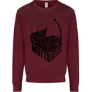 MUTTS Military Utility Tactical Trucks 4x4 Mens Sweatshirt Jumper Maroon
