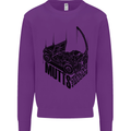 MUTTS Military Utility Tactical Trucks 4x4 Mens Sweatshirt Jumper Purple