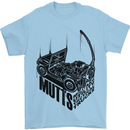 MUTTS Military Utility Tactical Trucks 4x4 Mens T-Shirt Cotton Gildan Light Blue