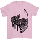 MUTTS Military Utility Tactical Trucks 4x4 Mens T-Shirt Cotton Gildan Light Pink