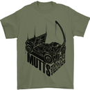 MUTTS Military Utility Tactical Trucks 4x4 Mens T-Shirt Cotton Gildan Military Green
