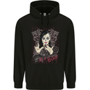 M'a Bike Skull Biker DotD Sugar Motorcycle Childrens Kids Hoodie Black