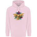 Maacaw Parrot In the Jungle Childrens Kids Hoodie Light Pink