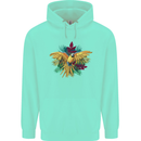 Maacaw Parrot In the Jungle Childrens Kids Hoodie Peppermint