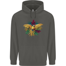 Maacaw Parrot In the Jungle Childrens Kids Hoodie Storm Grey