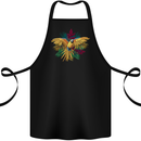 Maacaw Parrot In the Jungle Cotton Apron 100% Organic Black