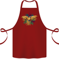 Maacaw Parrot In the Jungle Cotton Apron 100% Organic Maroon