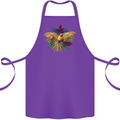 Maacaw Parrot In the Jungle Cotton Apron 100% Organic Purple