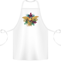 Maacaw Parrot In the Jungle Cotton Apron 100% Organic White