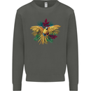 Maacaw Parrot In the Jungle Kids Sweatshirt Jumper Storm Grey