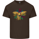 Maacaw Parrot In the Jungle Kids T-Shirt Childrens Chocolate