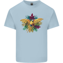 Maacaw Parrot In the Jungle Kids T-Shirt Childrens Light Blue