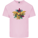 Maacaw Parrot In the Jungle Kids T-Shirt Childrens Light Pink