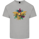 Maacaw Parrot In the Jungle Kids T-Shirt Childrens Sports Grey