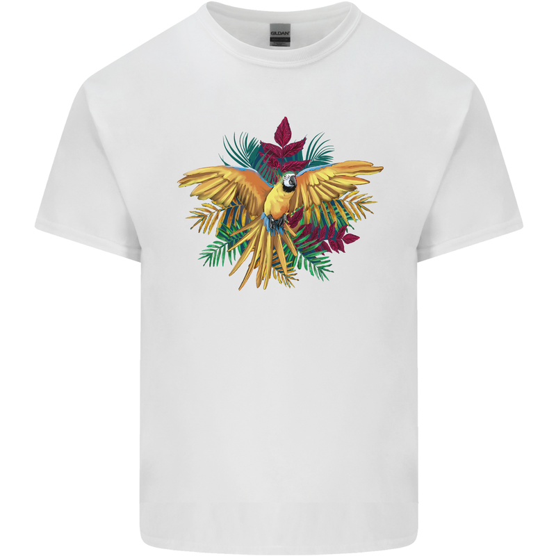 Maacaw Parrot In the Jungle Kids T-Shirt Childrens White