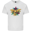 Maacaw Parrot In the Jungle Mens Cotton T-Shirt Tee Top White