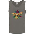 Maacaw Parrot In the Jungle Mens Vest Tank Top Charcoal