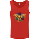 Maacaw Parrot In the Jungle Mens Vest Tank Top Red