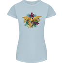 Maacaw Parrot In the Jungle Womens Petite Cut T-Shirt Light Blue