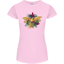 Maacaw Parrot In the Jungle Womens Petite Cut T-Shirt Light Pink
