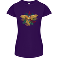 Maacaw Parrot In the Jungle Womens Petite Cut T-Shirt Purple
