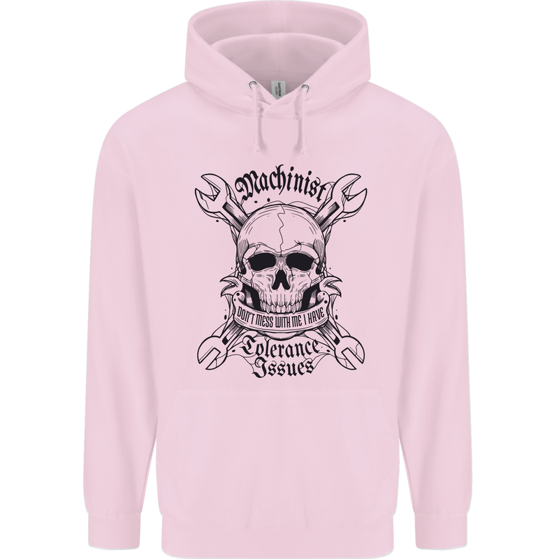 Machinist I Have Tolerance Issues Childrens Kids Hoodie Light Pink