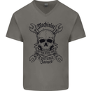 Machinist I Have Tolerance Issues Mens V-Neck Cotton T-Shirt Charcoal