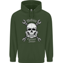Machinist I Have Tolerance Issues Skull Childrens Kids Hoodie Forest Green