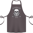Machinist I Have Tolerance Issues Skull Cotton Apron 100% Organic Dark Grey