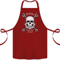 Machinist I Have Tolerance Issues Skull Cotton Apron 100% Organic Maroon