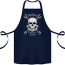 Machinist I Have Tolerance Issues Skull Cotton Apron 100% Organic Navy Blue