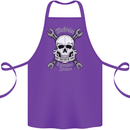 Machinist I Have Tolerance Issues Skull Cotton Apron 100% Organic Purple